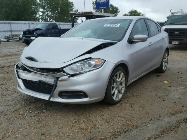 1C3CDFBA7DD266340 - 2013 DODGE DART SXT SILVER photo 2