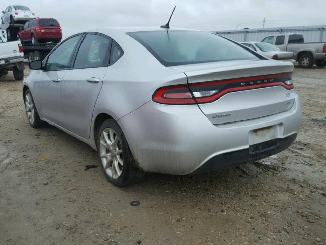 1C3CDFBA7DD266340 - 2013 DODGE DART SXT SILVER photo 3