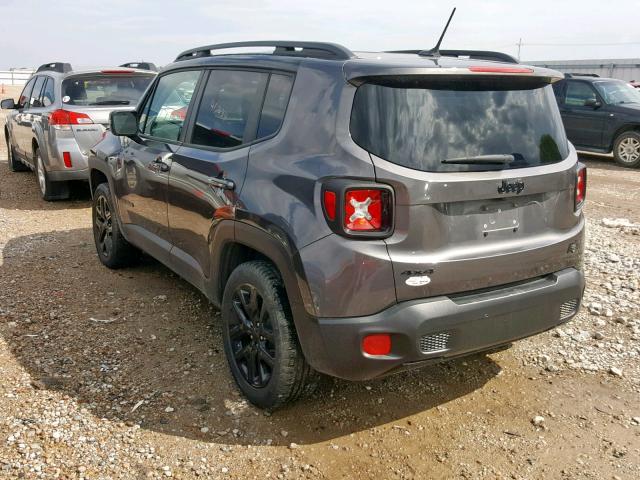 ZACCJBBT1GPC87754 - 2016 JEEP RENEGADE L GRAY photo 3