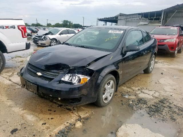 1G1AL15F477200260 - 2007 CHEVROLET COBALT LT BLACK photo 2