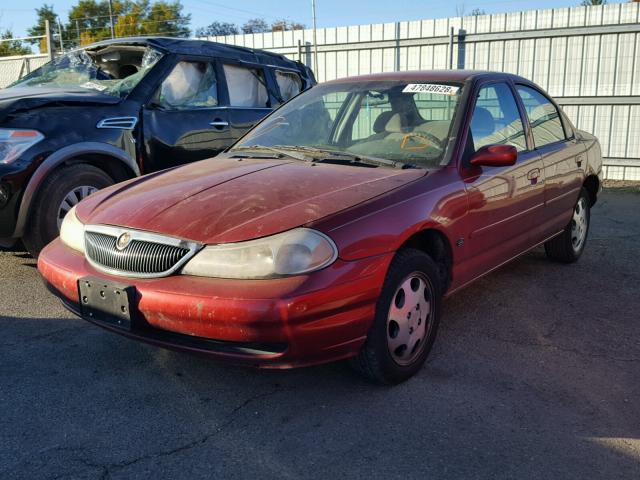 1MEFM6534XK636146 - 1999 MERCURY MYSTIQUE G RED photo 2