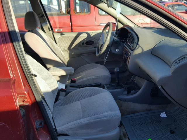 1MEFM6534XK636146 - 1999 MERCURY MYSTIQUE G RED photo 5