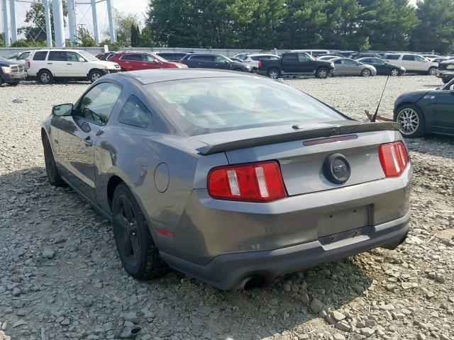 1ZVBP8CF8B5137449 - 2011 FORD MUSTANG GT GRAY photo 3