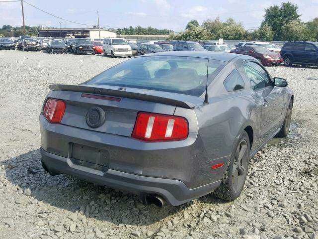 1ZVBP8CF8B5137449 - 2011 FORD MUSTANG GT GRAY photo 4