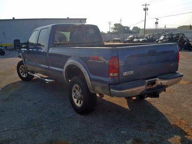 1FTWW31P76EC79951 - 2006 FORD F350 SRW S BLUE photo 3