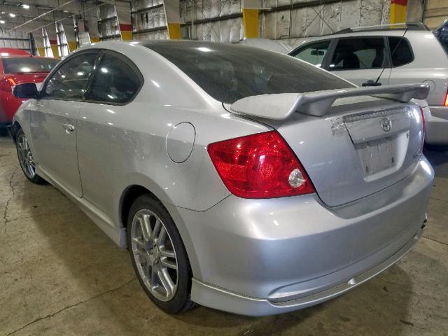 JTKDE167570163291 - 2007 TOYOTA SCION TC ვერცხლისფერი ფოტო 3