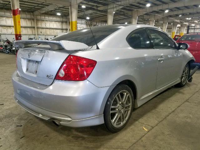 JTKDE167570163291 - 2007 TOYOTA SCION TC ვერცხლისფერი ფოტო 4