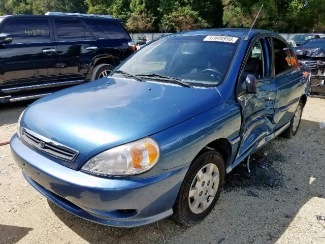 KNADC123316083022 - 2001 KIA RIO BLUE photo 2