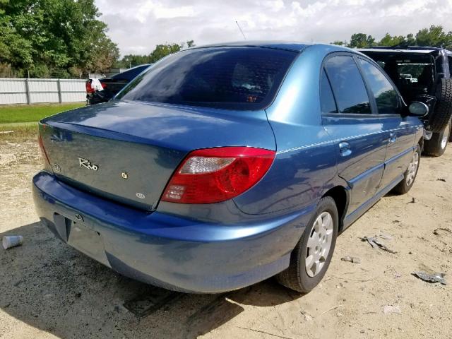 KNADC123316083022 - 2001 KIA RIO BLUE photo 4