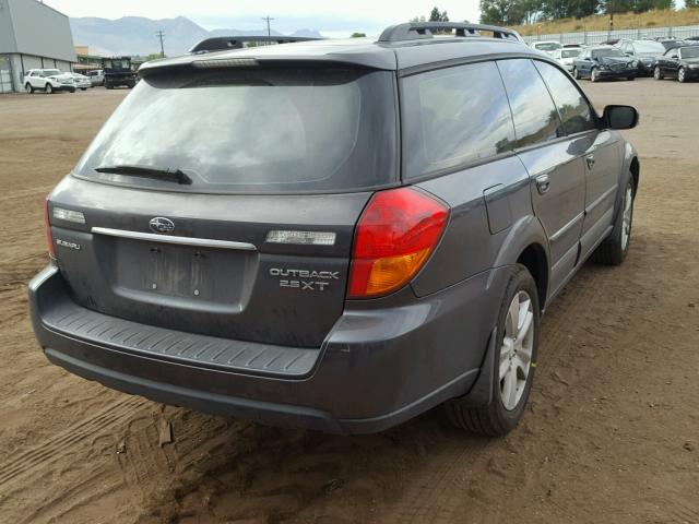 4S4BP63C574318353 - 2007 SUBARU LEGACY OUT CHARCOAL photo 4