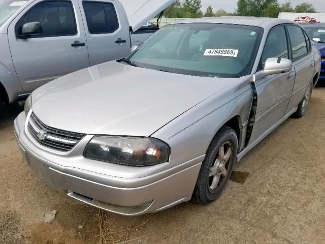 2G1WH55K659238418 - 2005 CHEVROLET IMPALA LS SILVER photo 2