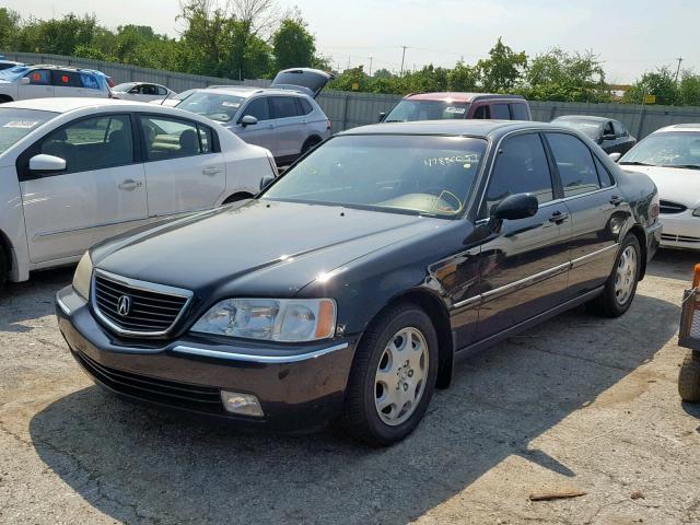 JH4KA9657YC001216 - 2000 ACURA 3.5RL BLACK photo 2