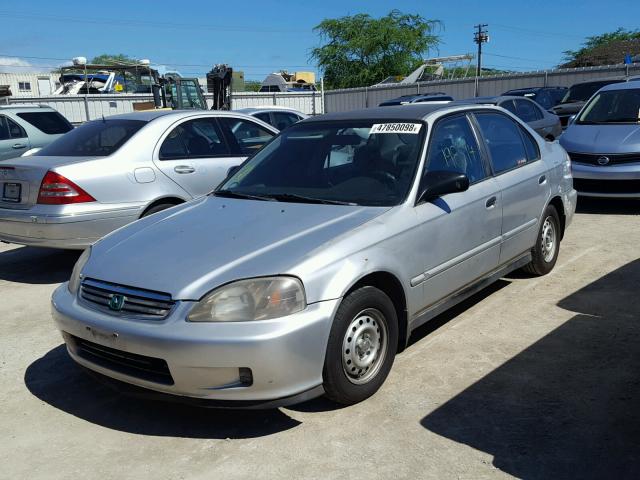 2HGEJ661XYH532693 - 2000 HONDA CIVIC BASE SILVER photo 2