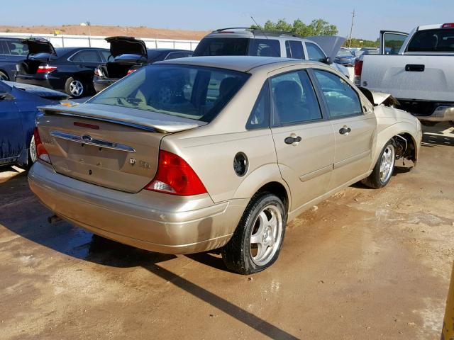 1FAFP38351W152687 - 2001 FORD FOCUS ZTS GOLD photo 4