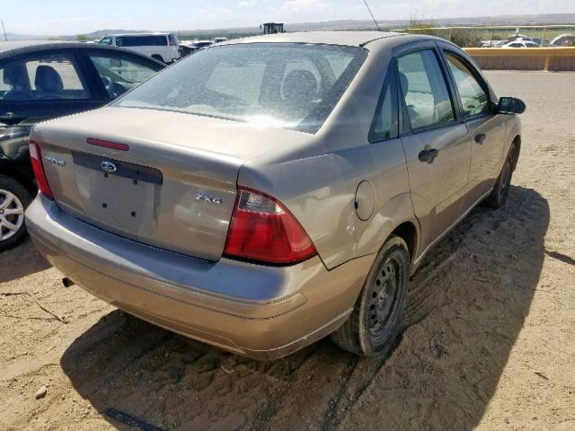 1FAFP34N85W254241 - 2005 FORD FOCUS ZX4 BROWN photo 4