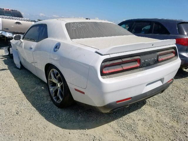 2C3CDZAT5FH843635 - 2015 DODGE CHALLENGER WHITE photo 3