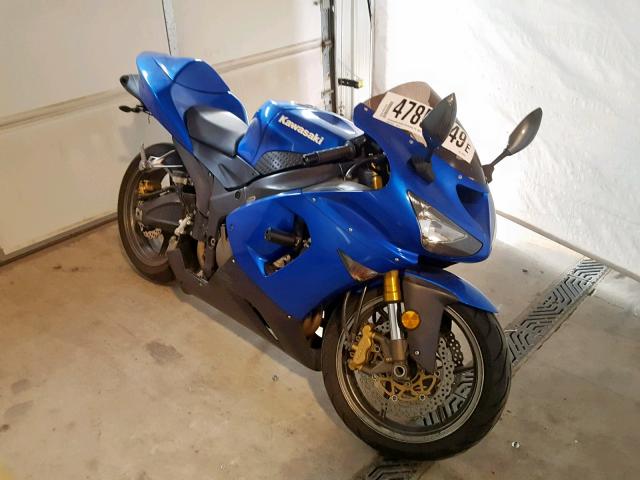 JKBZXJC185A002552 - 2005 KAWASAKI ZX636 C1 BLUE photo 1