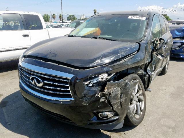 5N1AL0MM7DC305164 - 2013 INFINITI JX35 BLACK photo 2