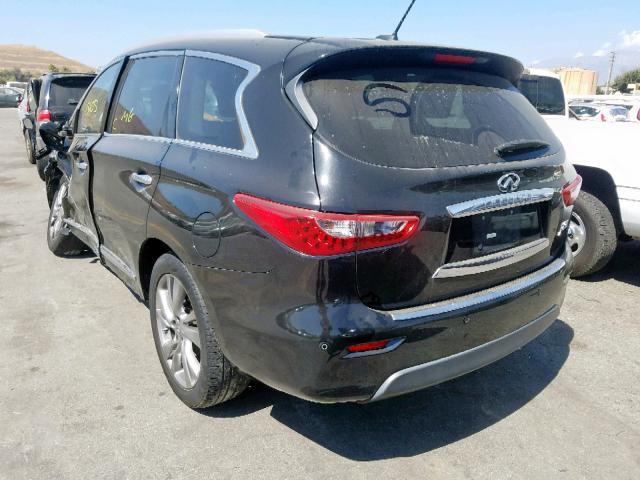 5N1AL0MM7DC305164 - 2013 INFINITI JX35 BLACK photo 3