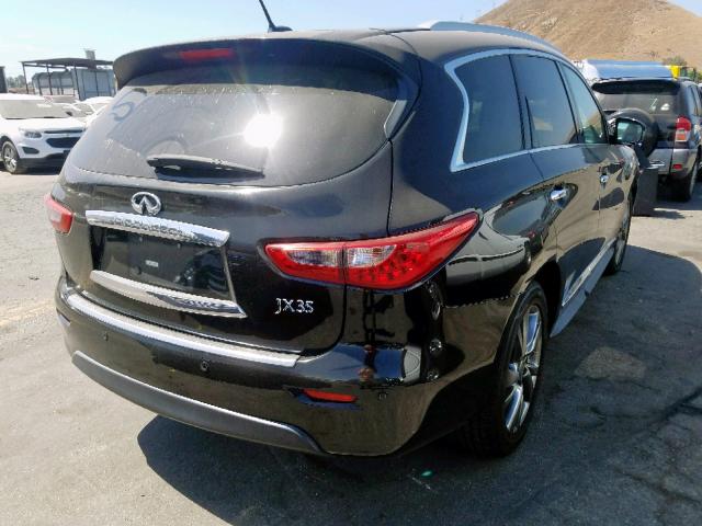 5N1AL0MM7DC305164 - 2013 INFINITI JX35 BLACK photo 4