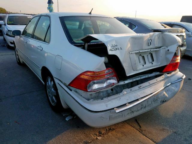 JH4KA96512C002840 - 2002 ACURA 3.5RL WHITE photo 3