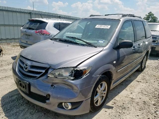 JM3LW28J340512109 - 2004 MAZDA MPV WAGON GRAY photo 2