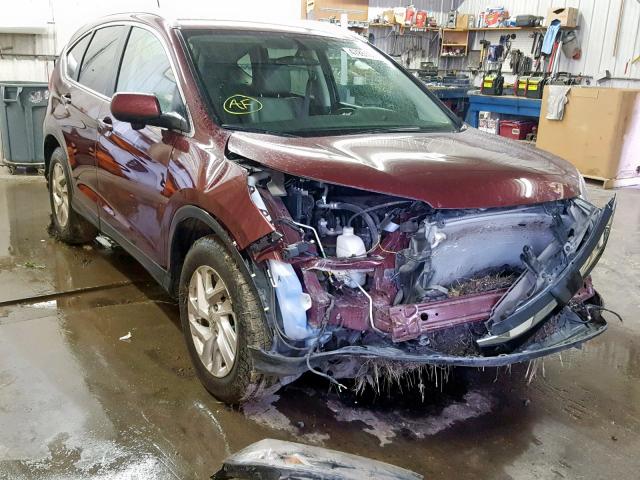 2HKRM4H71FH624888 - 2015 HONDA CR-V EXL MAROON photo 1