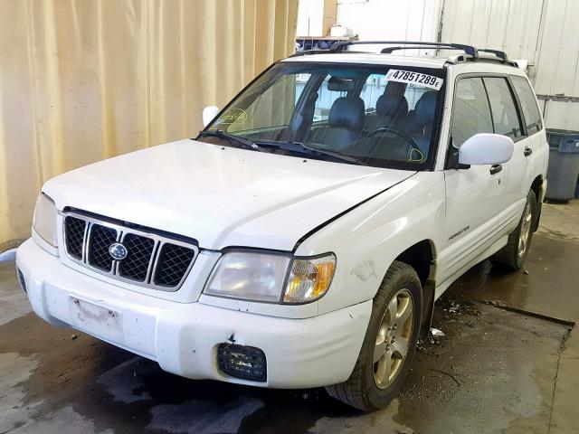 JF1SF65612H702362 - 2002 SUBARU FORESTER S WHITE photo 2