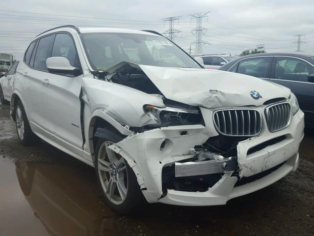 5UXWX7C53E0E82526 - 2014 BMW X3 XDRIVE3 WHITE photo 1