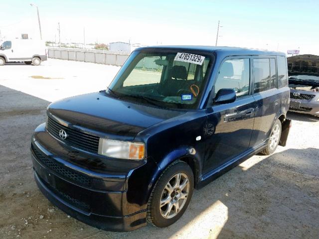 JTLKT334764098921 - 2006 TOYOTA SCION XB BLACK photo 2