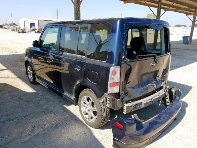 JTLKT334764098921 - 2006 TOYOTA SCION XB BLACK photo 3