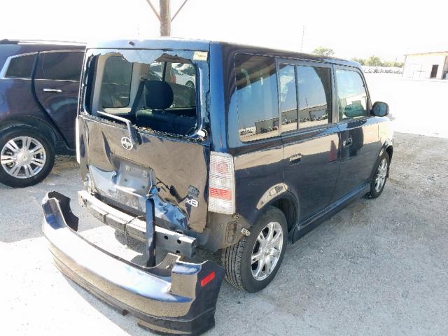 JTLKT334764098921 - 2006 TOYOTA SCION XB BLACK photo 4