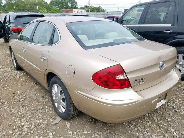 2G4WC532151293040 - 2005 BUICK LACROSSE C GOLD photo 3