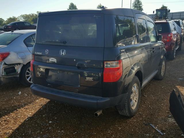 5J6YH28707L012709 - 2007 HONDA ELEMENT EX BLACK photo 4