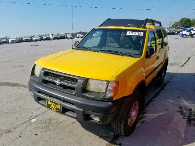 5N1ED28Y4YC536049 - 2000 NISSAN XTERRA XE YELLOW photo 2