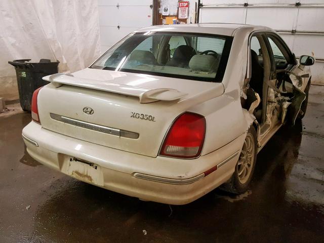 KMHFU45E13A253221 - 2003 HYUNDAI XG 350 WHITE photo 4