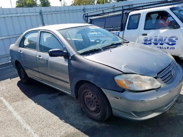 1NXBR32E83Z003231 - 2003 TOYOTA COROLLA CE SILVER photo 1