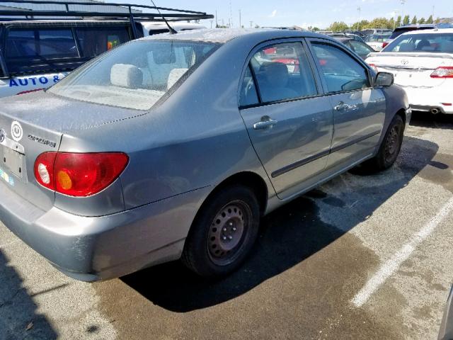 1NXBR32E83Z003231 - 2003 TOYOTA COROLLA CE SILVER photo 4