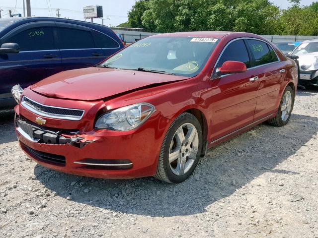 1G1ZC5E03CF282147 - 2012 CHEVROLET MALIBU 1LT RED photo 2