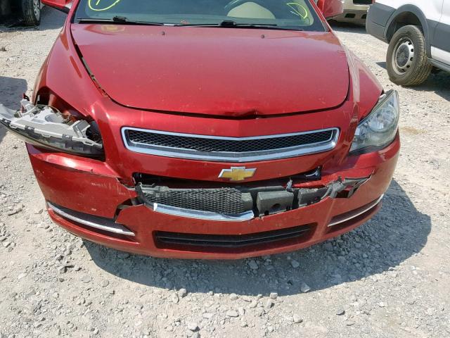 1G1ZC5E03CF282147 - 2012 CHEVROLET MALIBU 1LT RED photo 9