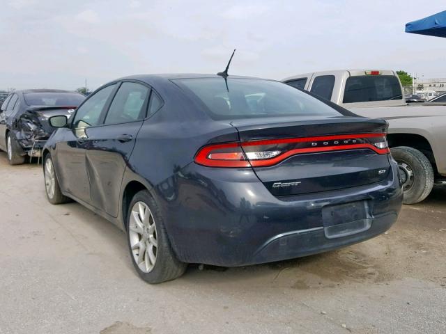 1C3CDFBA1DD270593 - 2013 DODGE DART SXT GRAY photo 3