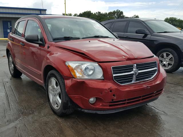 1B3HB48B28D627105 - 2008 DODGE CALIBER SX RED photo 1