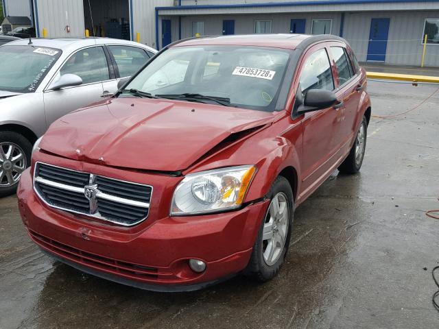 1B3HB48B28D627105 - 2008 DODGE CALIBER SX RED photo 2