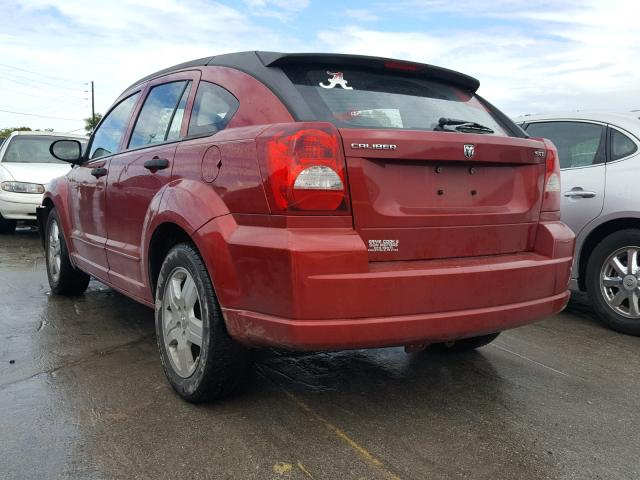 1B3HB48B28D627105 - 2008 DODGE CALIBER SX RED photo 3