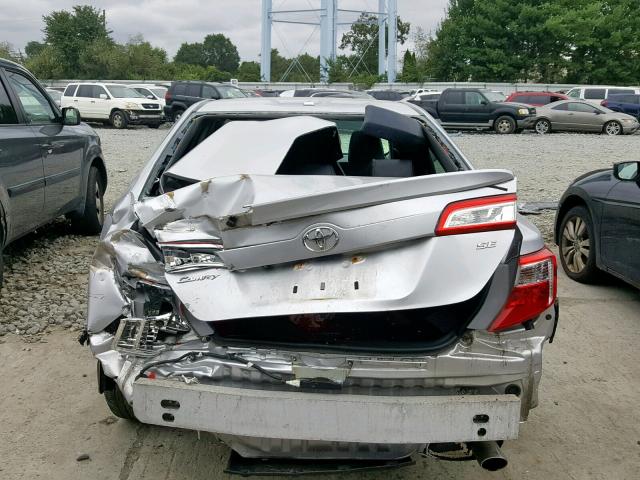 4T1BF1FK2CU039770 - 2012 TOYOTA CAMRY BASE SILVER photo 9