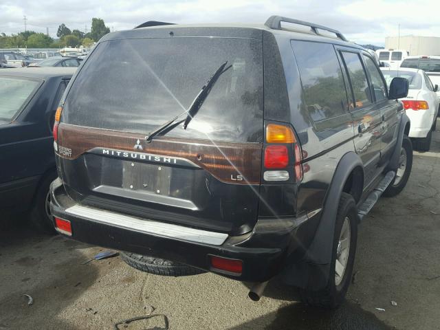 JA4LS21H63J037263 - 2003 MITSUBISHI MONTERO SP BLACK photo 4