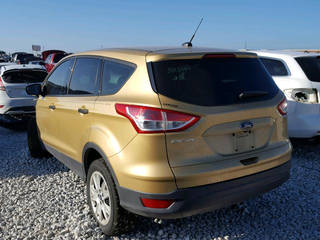 1FMCU0F7XEUB93372 - 2014 FORD ESCAPE S GOLD photo 3