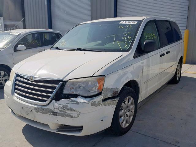 2A8HR44H08R604867 - 2008 CHRYSLER TOWN & COU WHITE photo 2