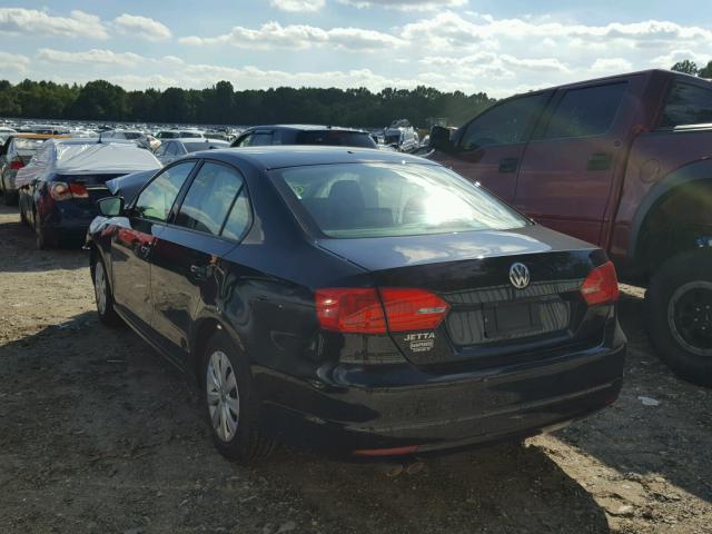 3VW2K7AJ9EM375230 - 2014 VOLKSWAGEN JETTA BASE 黑色 照片 3