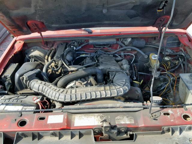 1FTCR10U5MUC62395 - 1991 FORD RANGER RED photo 7